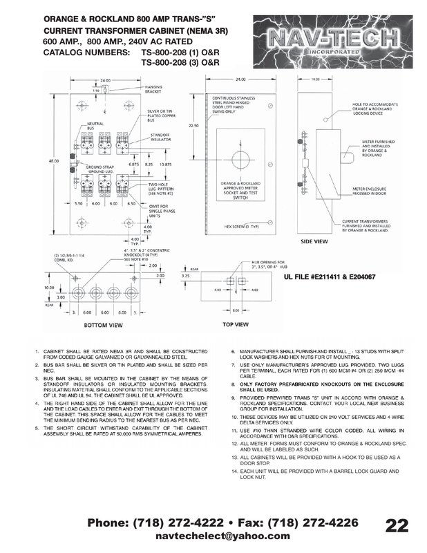 NAV-OR-TS800-208-1 & NAV-OR-TS800-208-3 drawing